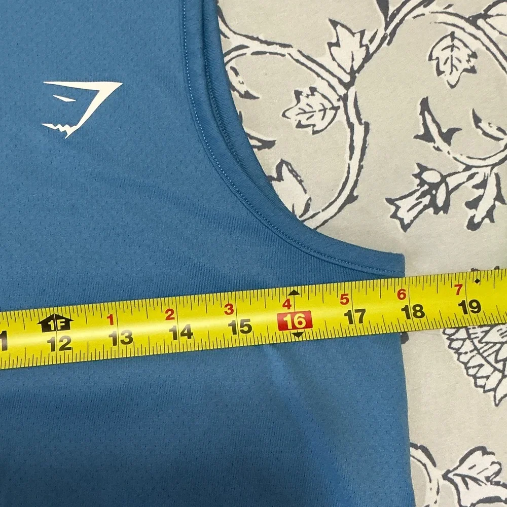 Gymshark Ocean Blue Muscle Tee - Picture 3 of 3